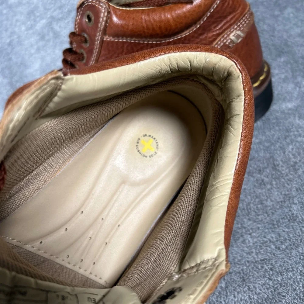 VTG Dr. Martens Chukka Boot 11525 Brown Pebbled Leather Moc Toe Men 10 Women 11